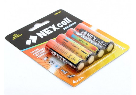 Батарейки Nexcell алкалиновые AA (LR6) 1.5V, 4шт.